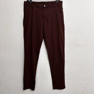 Lululemon Men's Brown Commission Classic - Fit Warpstreme Pants Size 32X30